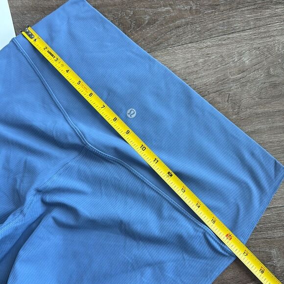 Lululemon Align Ribbed High-Rise Crop 23" oasis  Blue size 14 NWT‎ - Picture 4 of 6